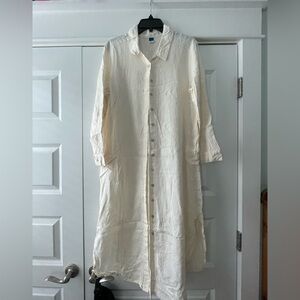 Old Navy | Dresses | Old Navy Linen Blend Long Sleeve Shirt Dress | Poshmark